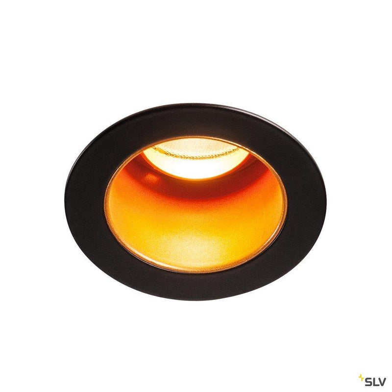 TRITON MINI DL, LED indoor recessed ceiling light, black/gold, 2700K, 15°