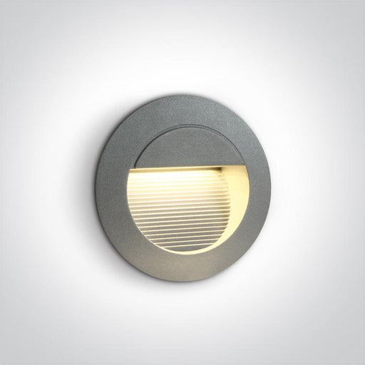 GREY WALL RECESSED LED WW IP54.