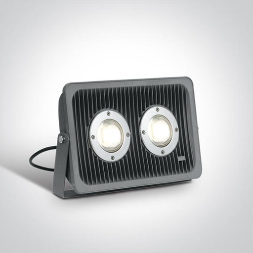 GREY FLOOD LIGHT COB LED 100W CW IP65 AC100-240V.