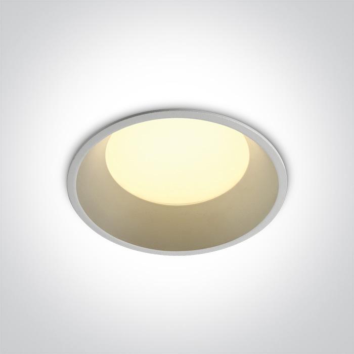 WHITE LED 9w CW IP20 230V 100deg DARK LIGHT.