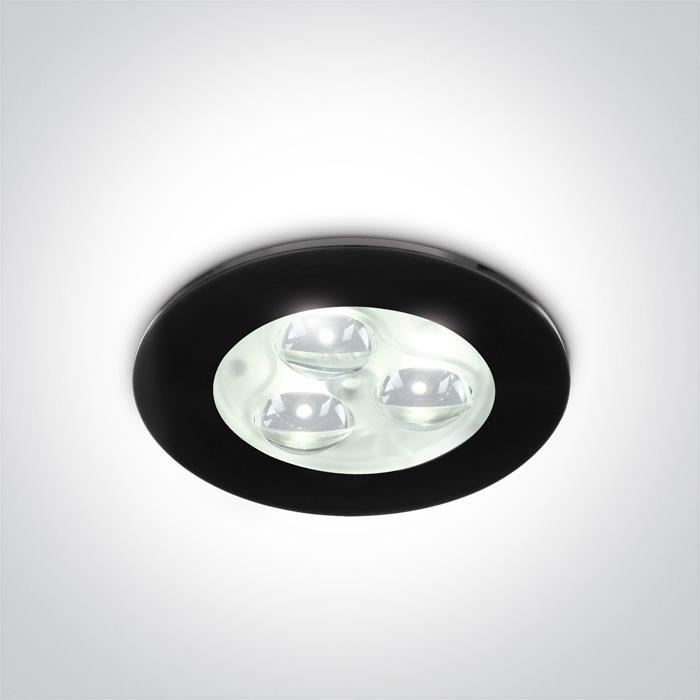 BLACK LED DAYL 3x1w 35d 350mA.