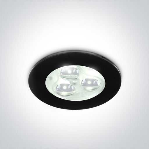 BLACK LED DAYL 3x1w 35d 350mA.