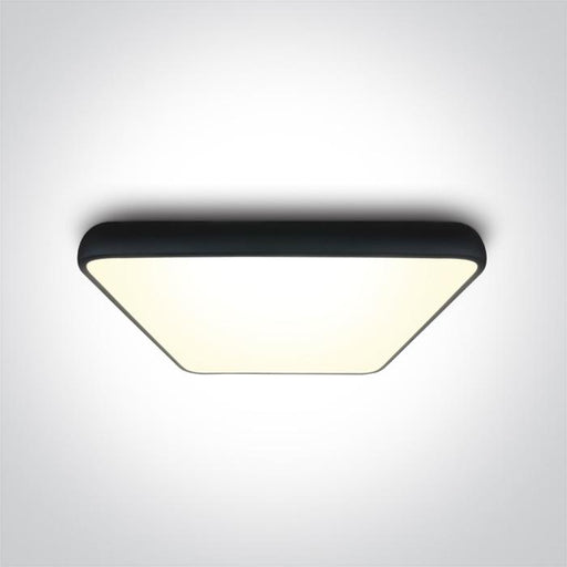 BLACK SQUARE PLAFO LED 62W WW IP20 230V.