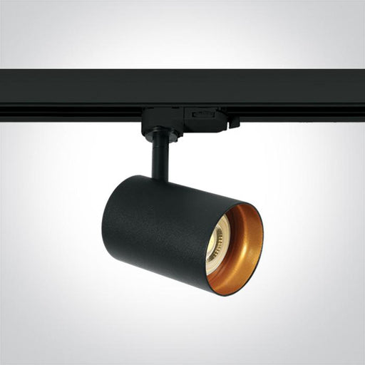 BLACK GU10 10W TRACK SPOT DARK LIGHT.