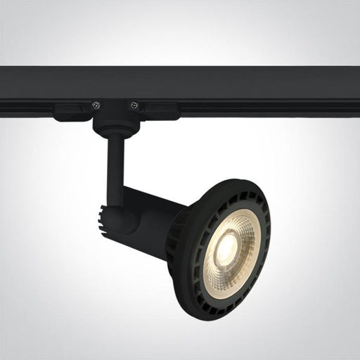 BLACK GU10 R111 TRACK SPOT 50W.