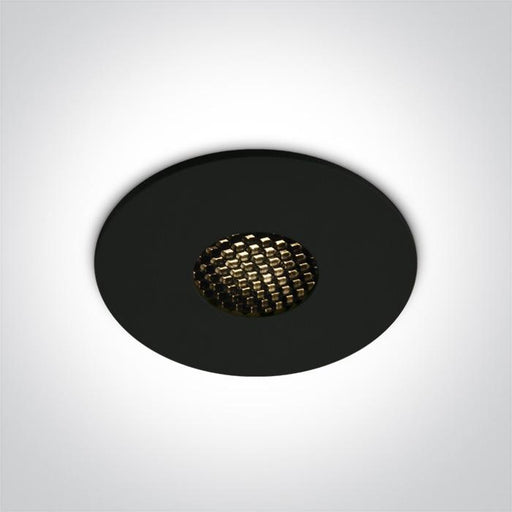 BLACK COB LED 7W WW HONEYCOMB 36deg IP54 700mA DARK LIGHT.