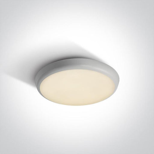 WHITE LED PLAFO 12W WW IP54 100-240V.