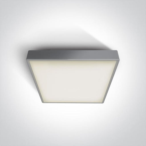 GREY LED PLAFO 16W WW IP65 EMERGENCY 3hrs 230V.