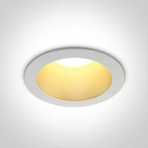 WHITE LED 30W WW  IP20 230V DARK LIGHT BRASS REFLECTOR.