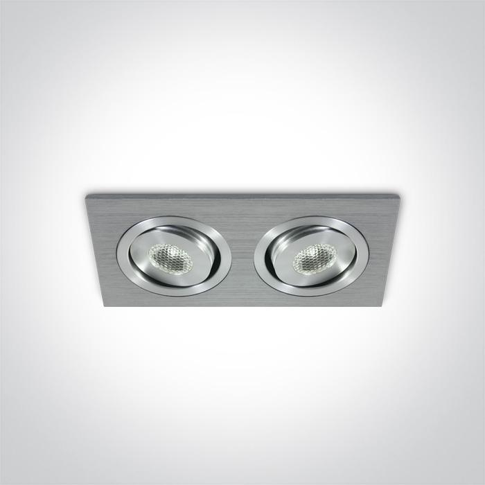 ALUMINIUM LED DL 2x1w 35d 350mA.