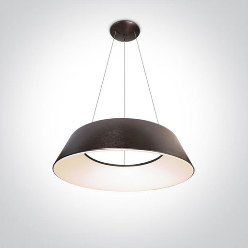 BRUSHED BROWN LED PENDANT 80W WW IP20 230V.