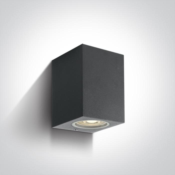 ANTHRACITE WALL LIGHT GU10 10W IP65.