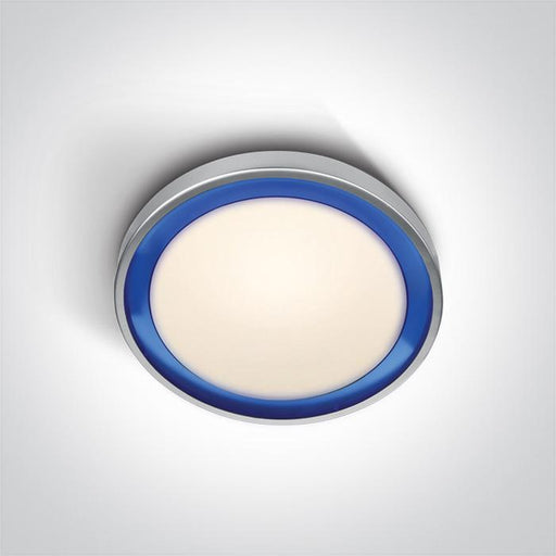 GREY LED 11W WW BLUE RING 230v.