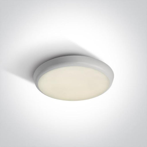 WHITE LED PLAFO 12W CW IP54 100-240V.