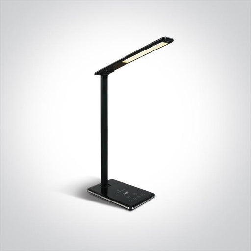 BLACK TABLE LAMP LED 5W CCT ADJUSTABLE DIMMABLE.