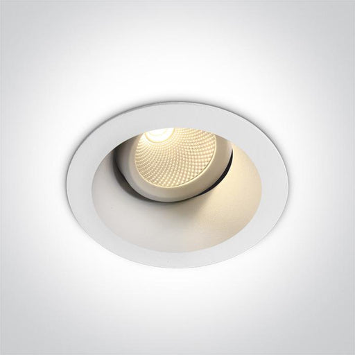 WHITE LED 7W WW IP20 60deg 230V ADJUSTABLE DARK LIGHT.