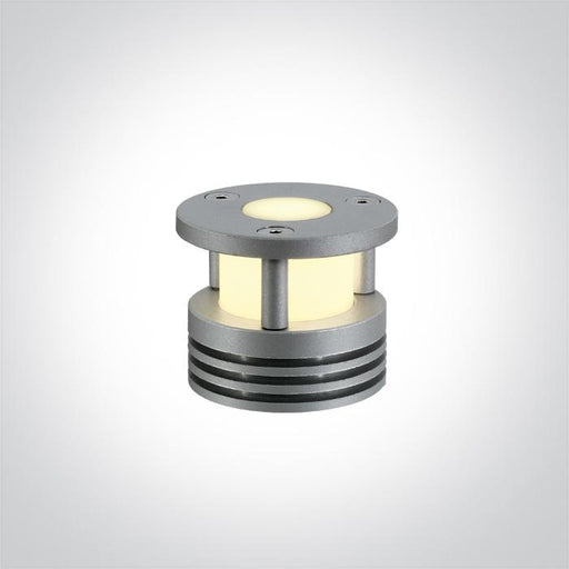 GREY 1w LED 12v WW IP44 DECKING RECESSED.