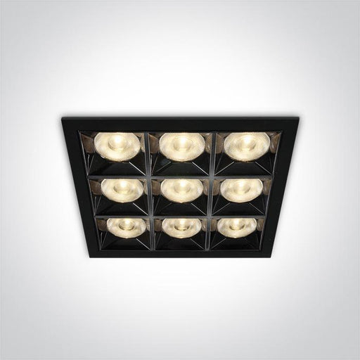 BLACK LED 36W WW 38deg IP20 230V.