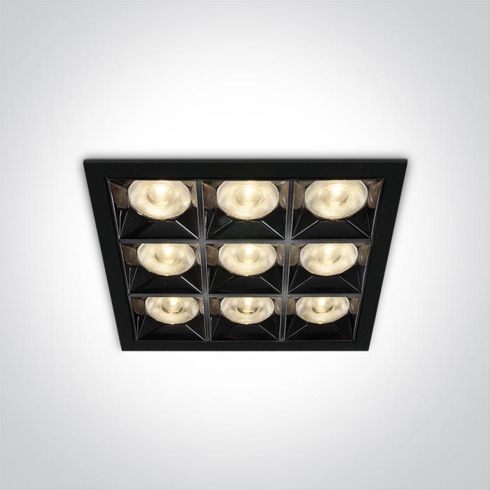 BLACK LED 36W WW 38deg IP20 230V.