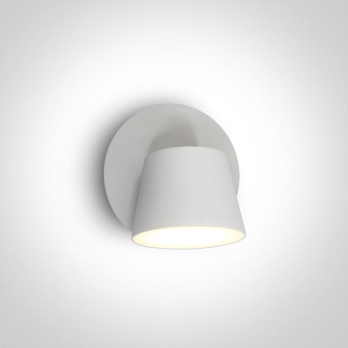 WHITE WALL SPOT LED 6W WW IP20 230V.