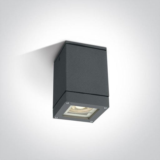 ANTHRACITE SQUARE CEIL GU10 10w IP54.