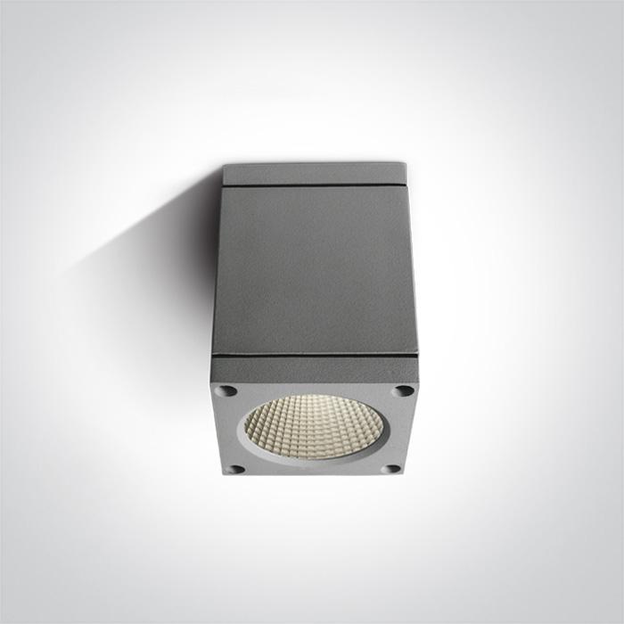 GREY COB LED 6W WW IP54 100-240v.