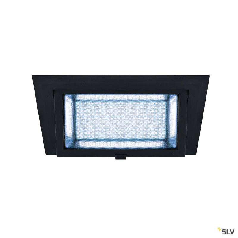 ALAMEA LED Recessed ceiling luminaire, black, 4000K, 45W