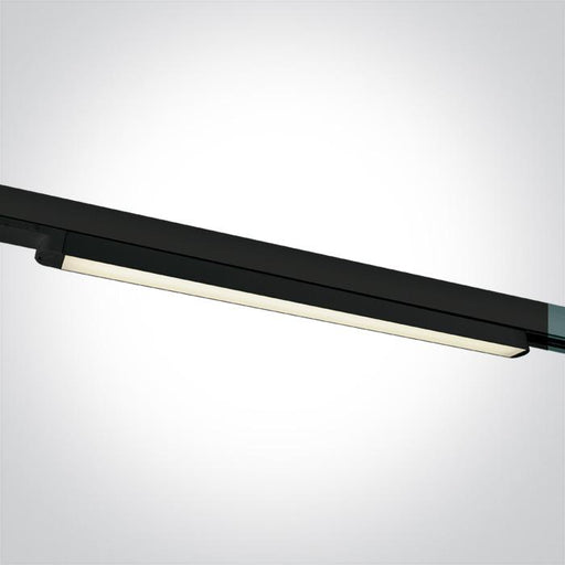 BLACK LED 16W CW LINEAR TRACK LIGHT 100-240V.