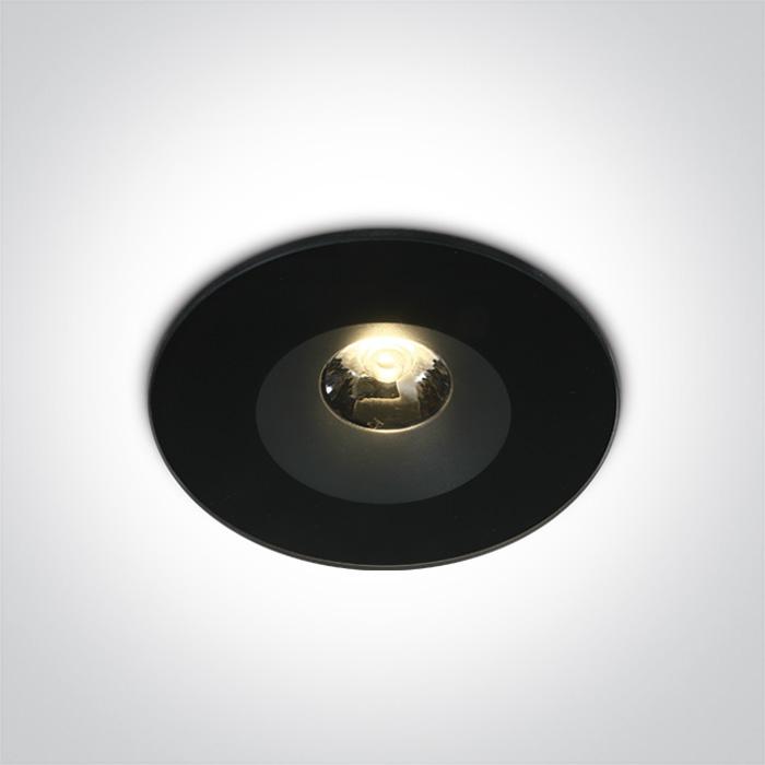 BLACK LED 6W WW 25deg IP65 100-240V.