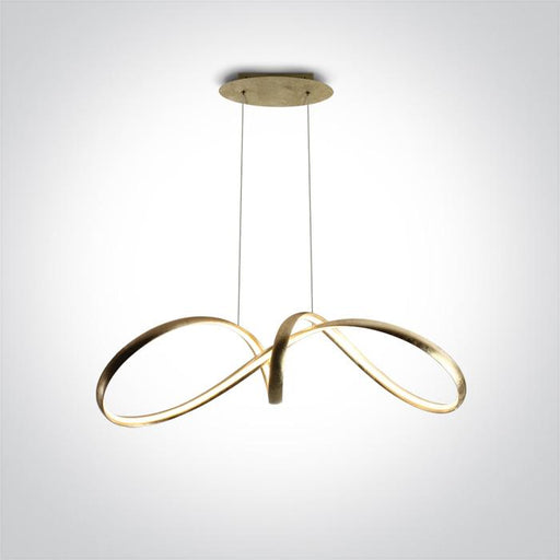 BRASS PENDANT LED 36W WW IP20 230V.