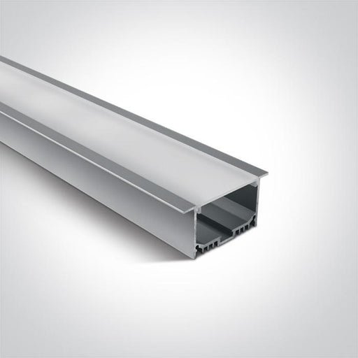 RECESSED PROFILE 2m FOR 40mm STRIPS + PC OPAL DIFF.