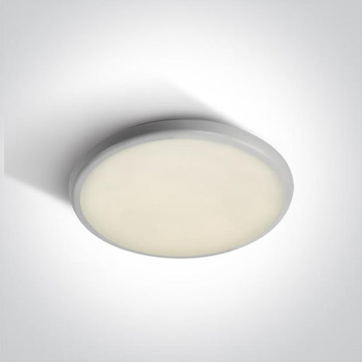 WHITE LED PLAFO 18W CW IP54 100-240V.