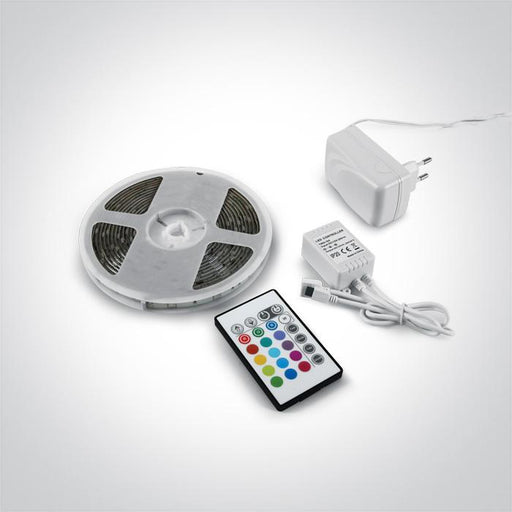 SET RGB 5m + REMOTE 2w/m/colour IP20 12V/230V.