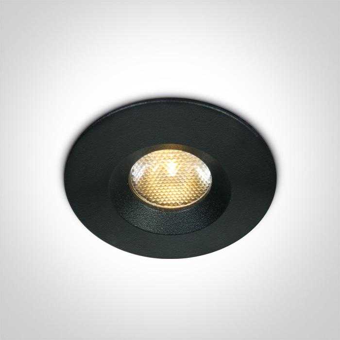 BLACK COB LED WW 3W 700mA IP65.