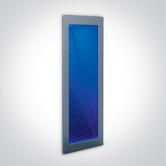 GREY WALL REC BLUE 1wLED IP20.