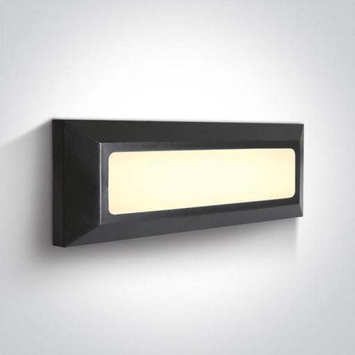 ANTHRACITE LED WALL LIGHT 3,5W WW IP65 230V.