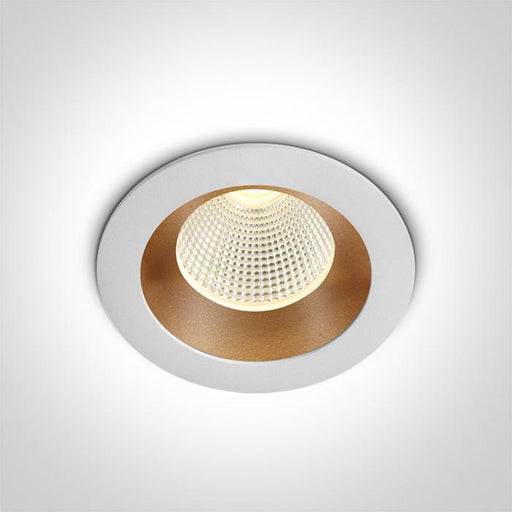 WHITE/BRASS LED 3W WW 350mA DARK LIGHT.