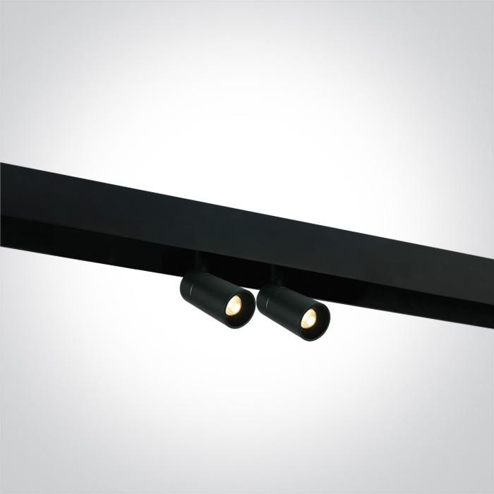 BLACK 2x6W WW 48v IP20 ADJUSTABLE