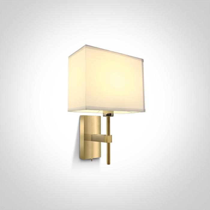 BRUSHED BRASS WALL LIGHT 40W E27.