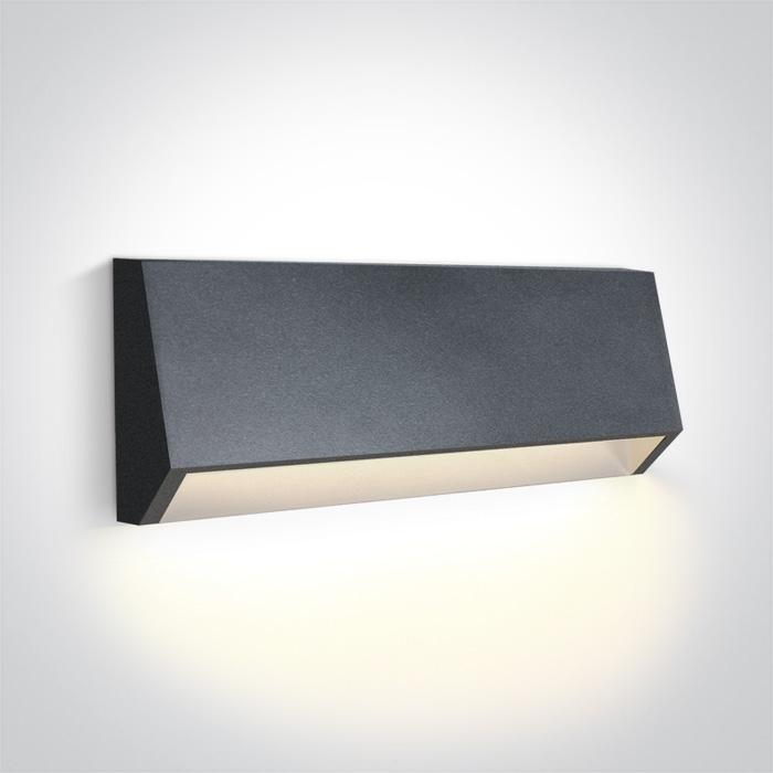 ANTHRACITE LED WALL LIGHT 4W WW DARK LIGHT IP65 230V.