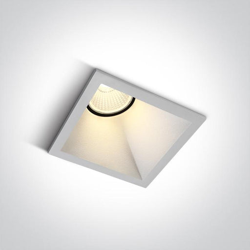 WHITE LED 8W WW IP20 50deg ASYMMETRIC 230V DARK LIGHT.