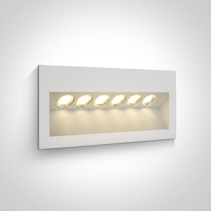 WHITE IP65 LED 6x1w WW 100-240V.