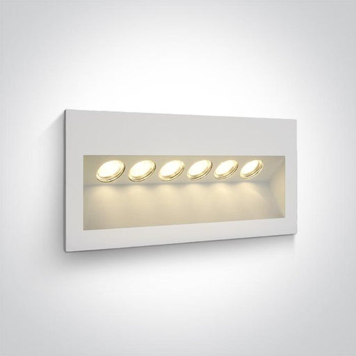 WHITE IP65 LED 6x1w WW 100-240V.
