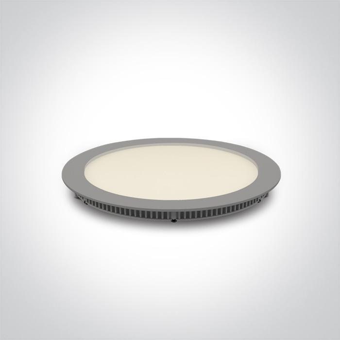 GREY LED 18W WW IP40 230V.