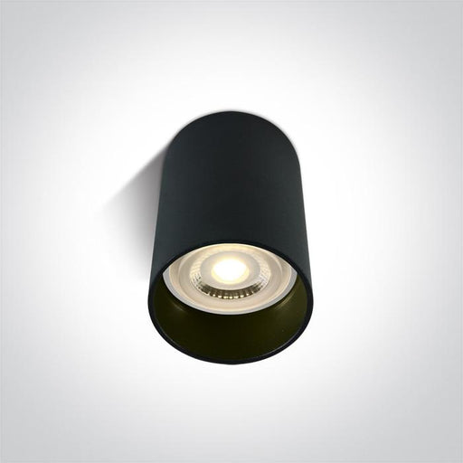 BLACK CYLINDER GU10 20W.