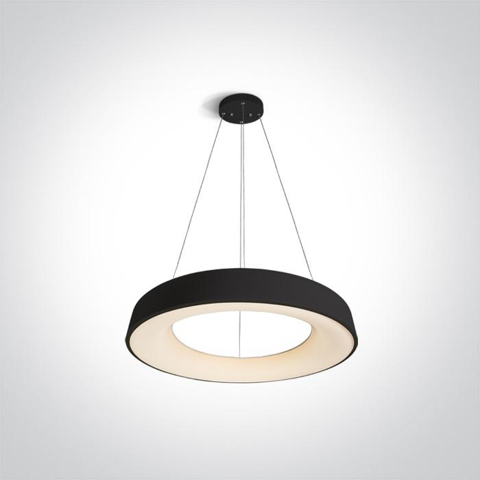 BLACK PENDANT LED 80W WW IP20 230V.