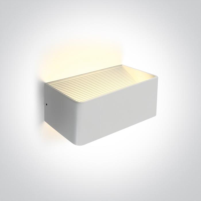 WHITE WALL LIGHT LED 6W WW IP20 230V.