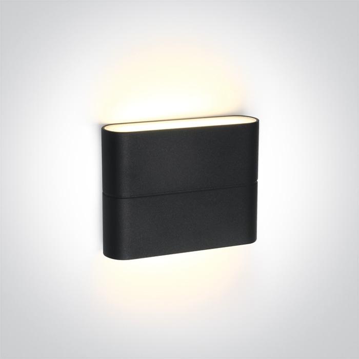 ANTHRACITE LED WALL LIGHT 2x3W WW IP54 230v.