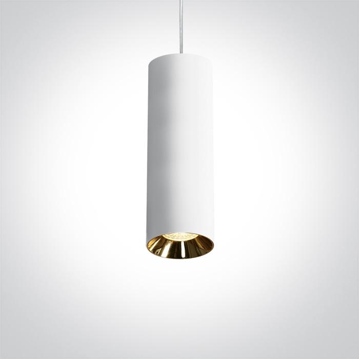 WHITE PENDANT GU10 10w DARK LIGHT.