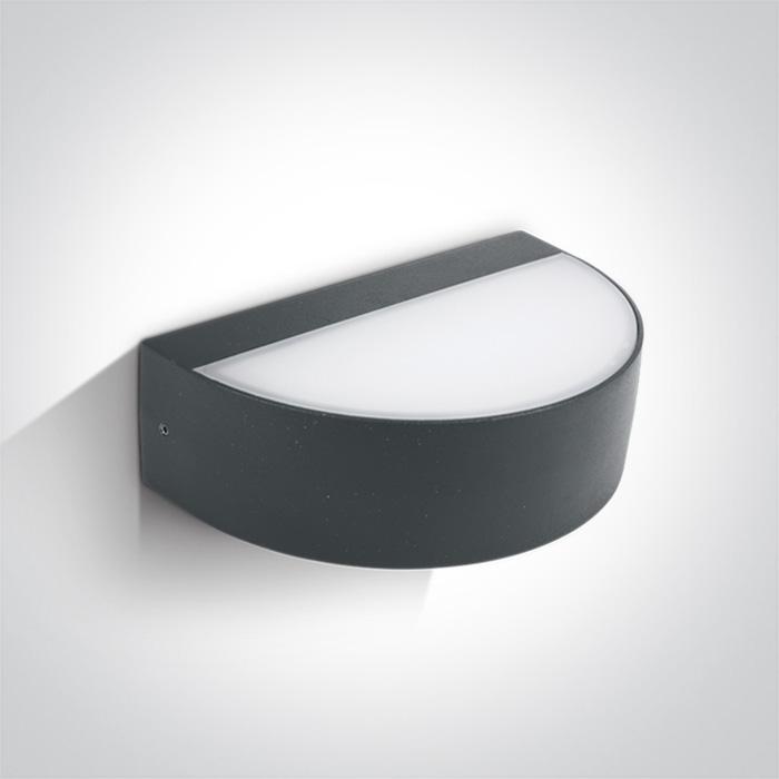 ANTHRACITE LED WALL LIGHT 9W WW IP54 230V.